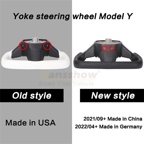 Model 3/Y Yoke Style Carbon Fiber Steering Wheel