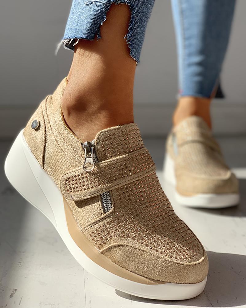 Knitted Breathable Casual Muffin Sneakers