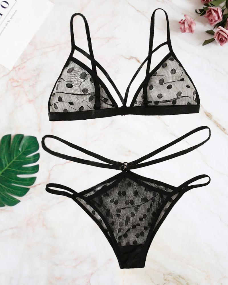 Perspective Triangle Bra Sets