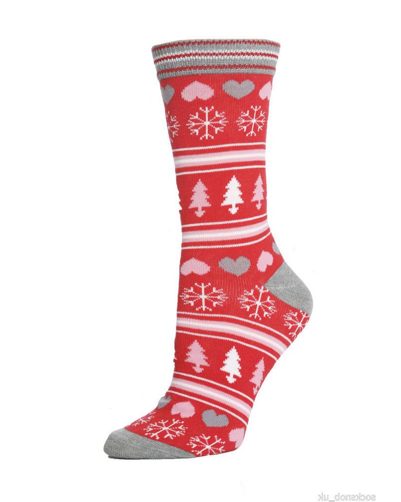 Striped Christmas Pattern Print Socks
