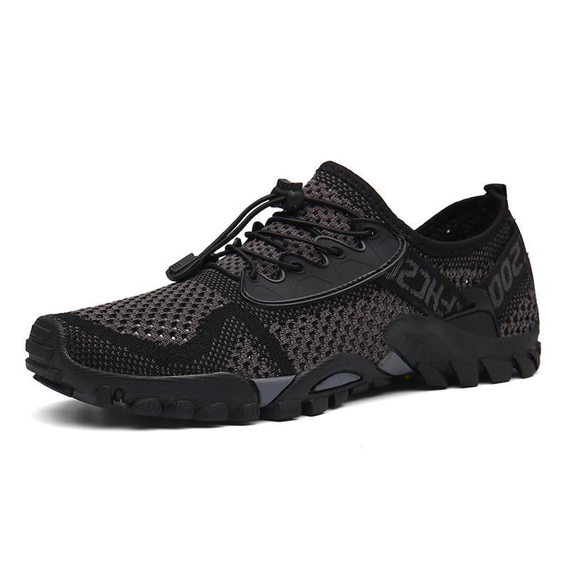 Men's fly knitted outdoor mesh hiking shoes water shoes