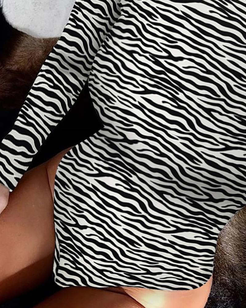 Snakeskin & Zebra Print Bodysuit