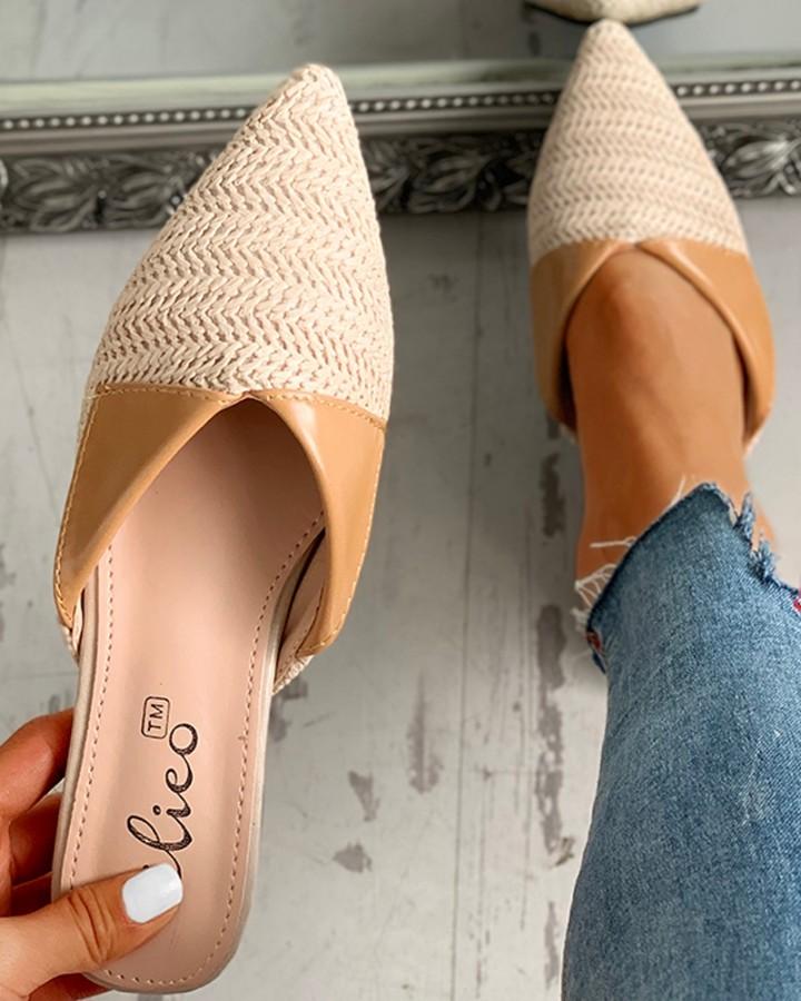 Pointed Toe Casual Flat Shoes