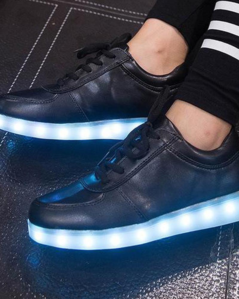 Leatherette LED Light Up Sneaker
