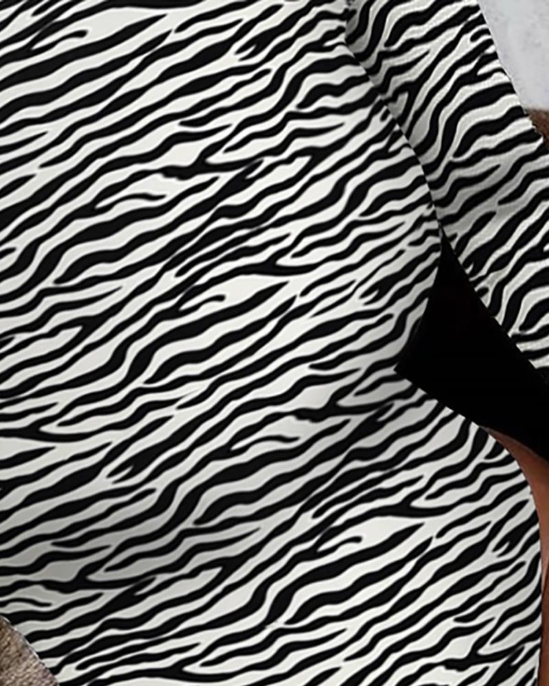 Snakeskin & Zebra Print Bodysuit