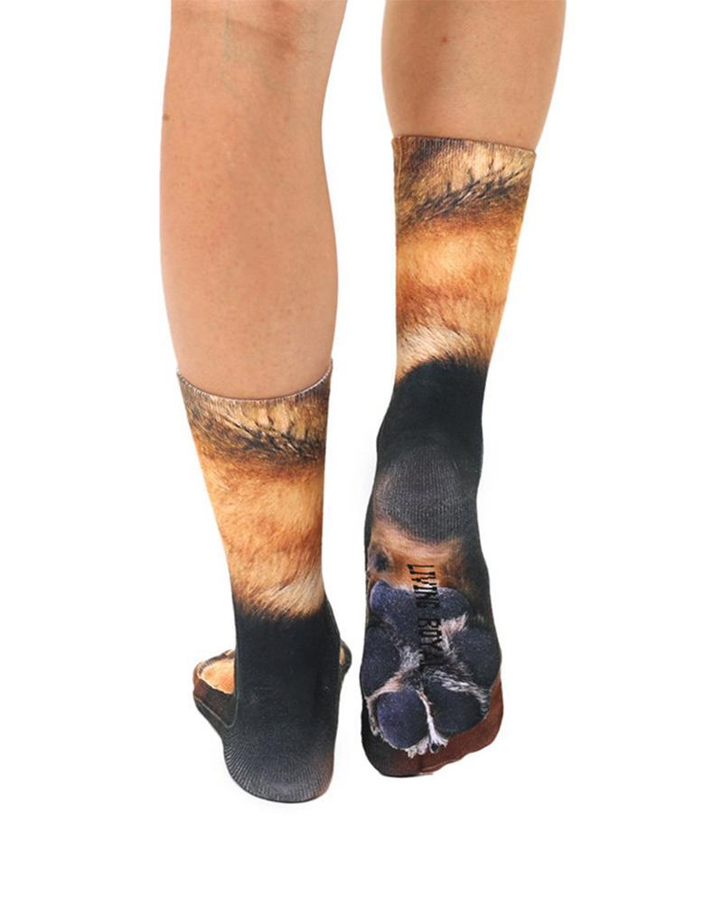 3D Printing Doggy Feet Patterns Socks