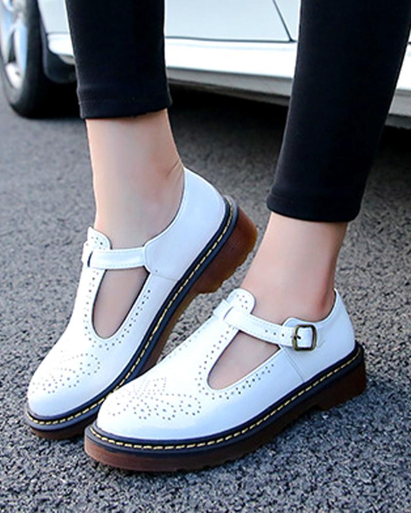 Perforated Leather Slip-On Loafers