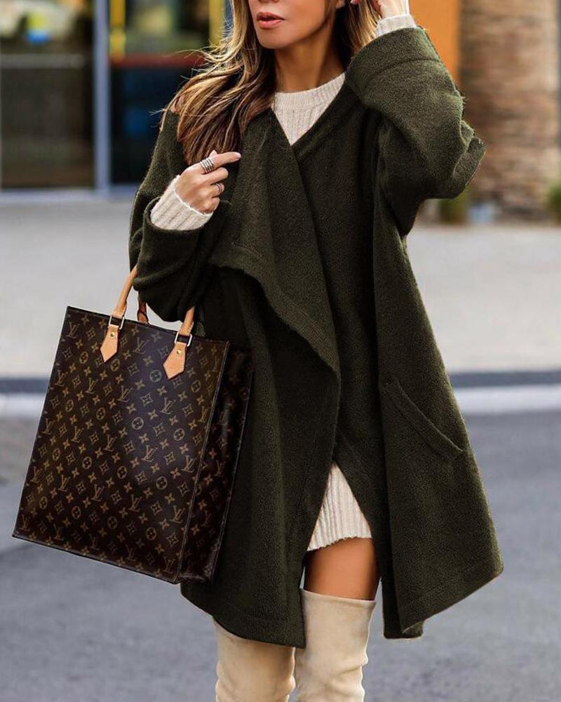 Oversized Open Front Duster Cardigan