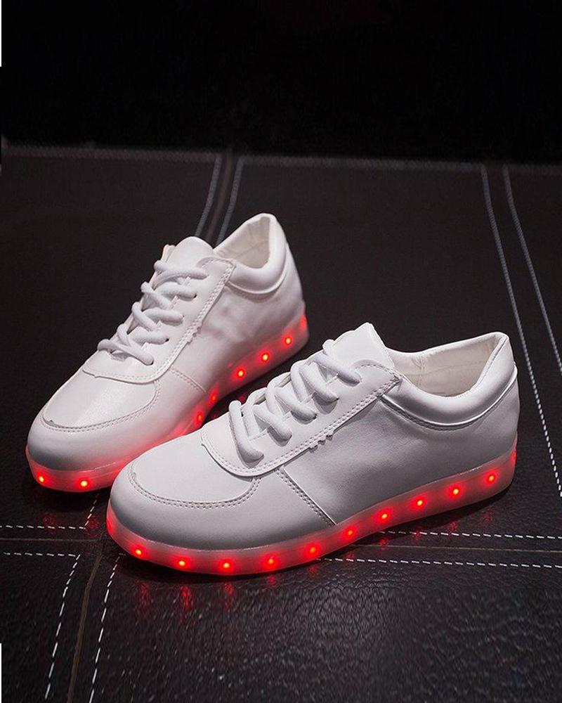 Leatherette LED Light Up Sneaker