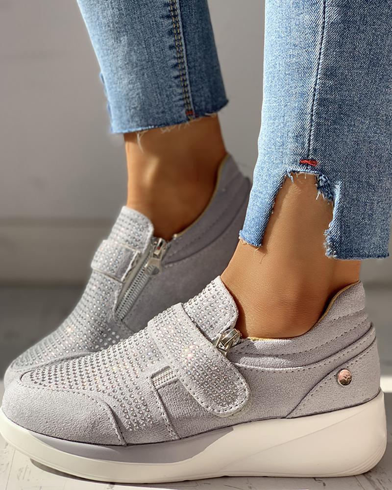 Knitted Breathable Casual Muffin Sneakers