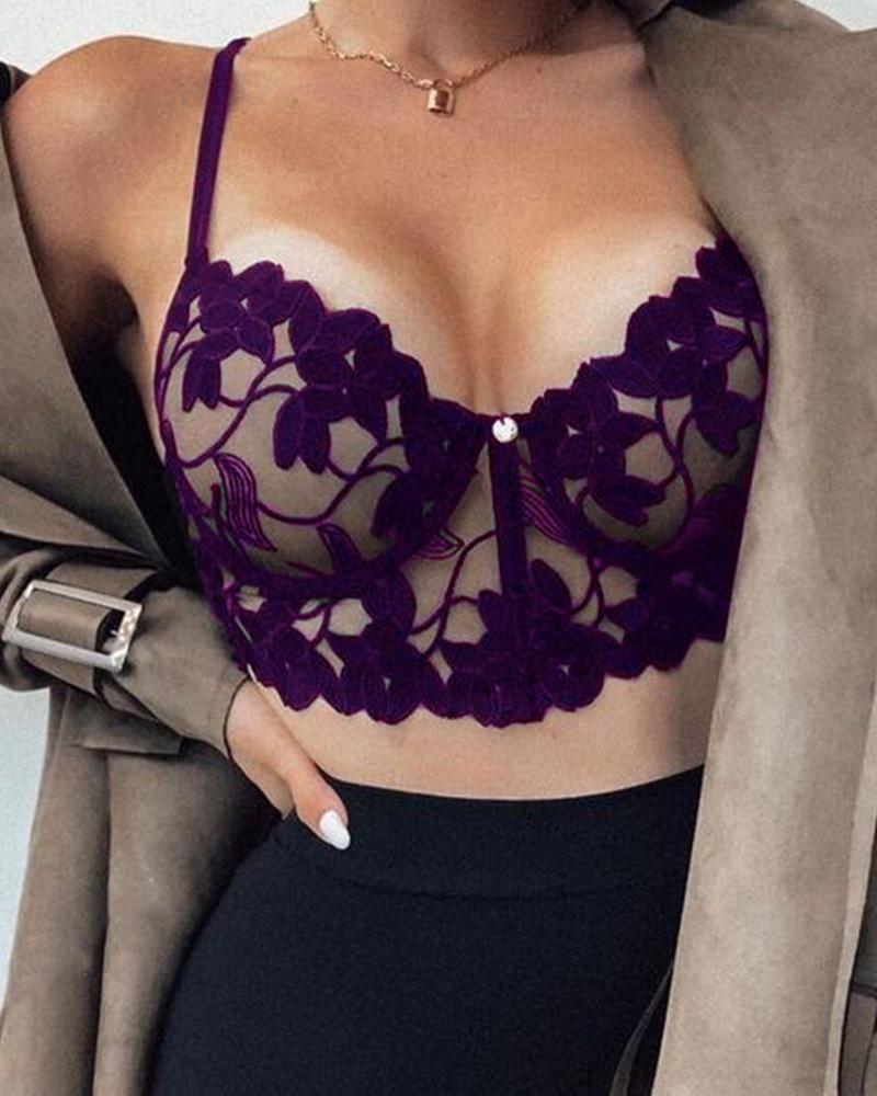 Lace See-through Strap Bras