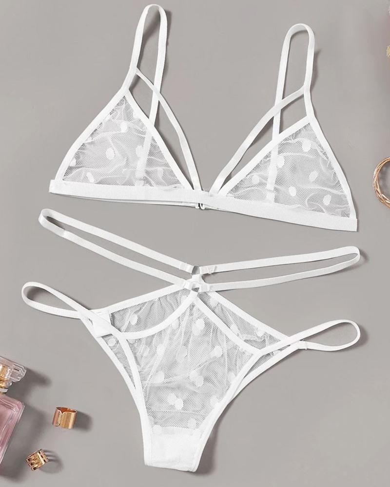 Perspective Triangle Bra Sets