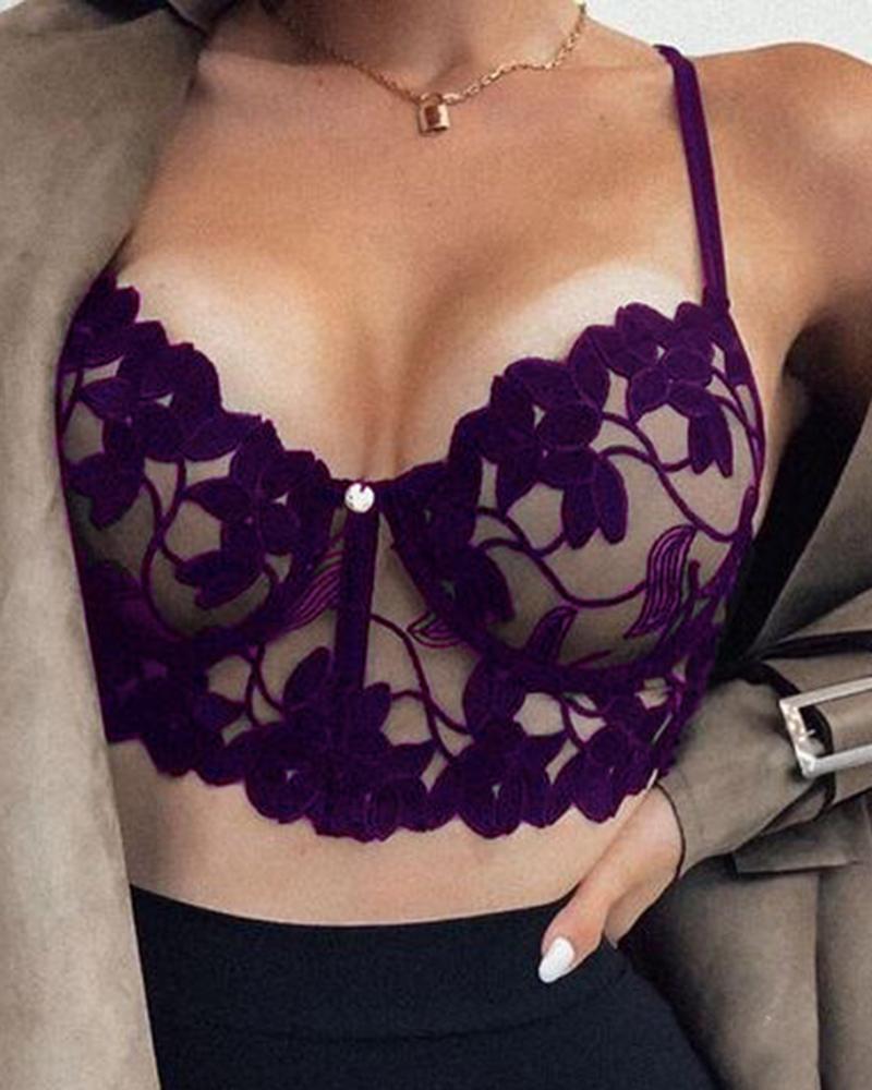 Lace See-through Strap Bras