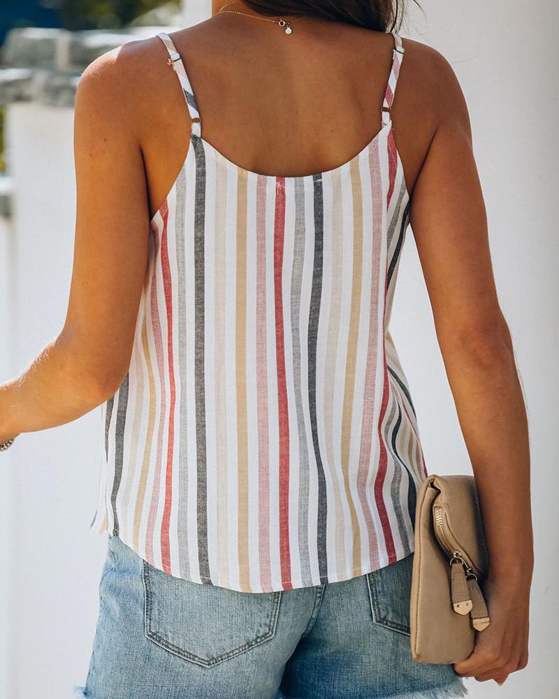 MultiStyle Stripes Cami Top