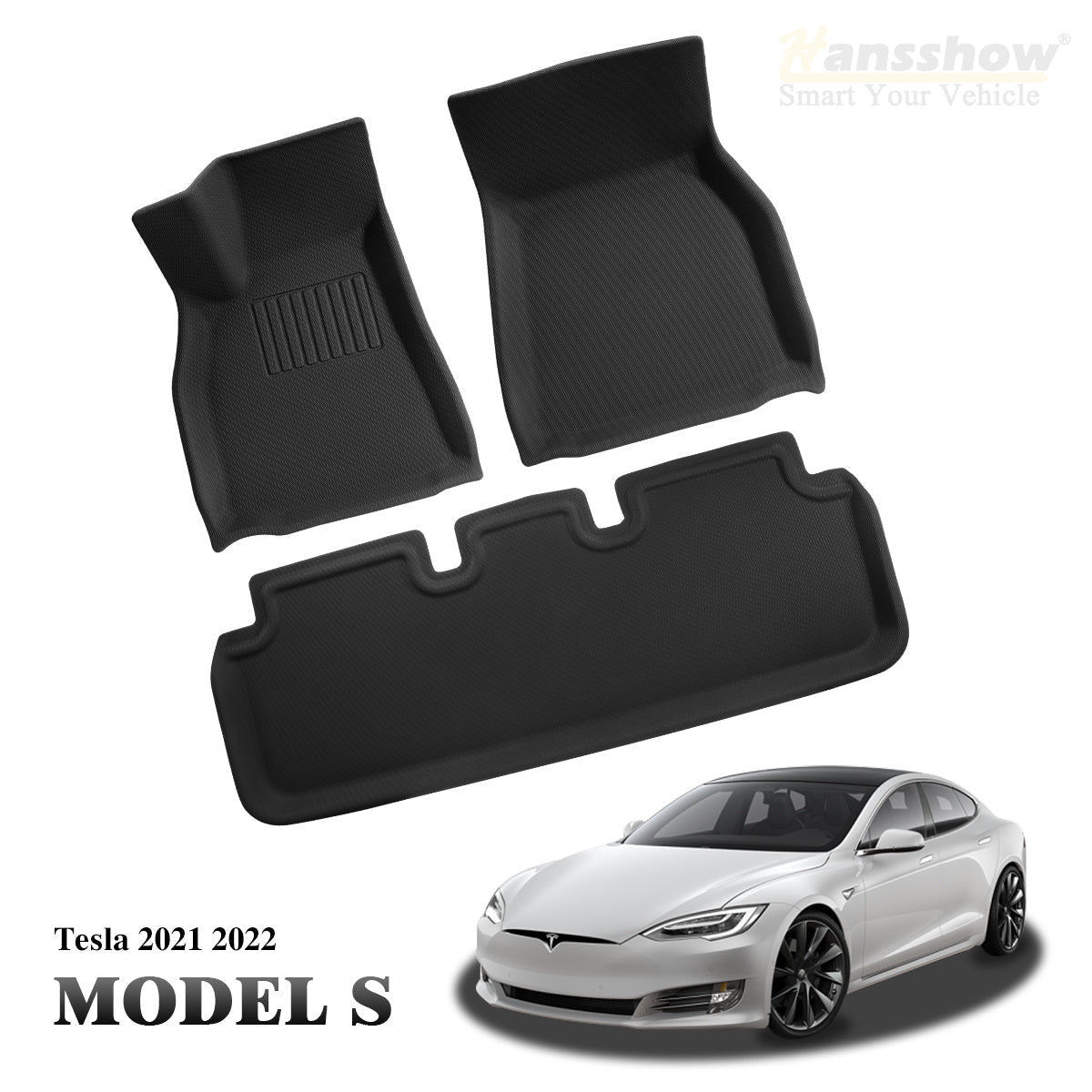 Model S Waterproof Front & Rear Floor Liners