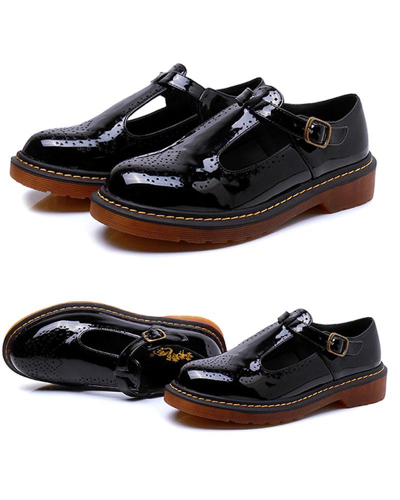 Perforated Leather Slip-On Loafers