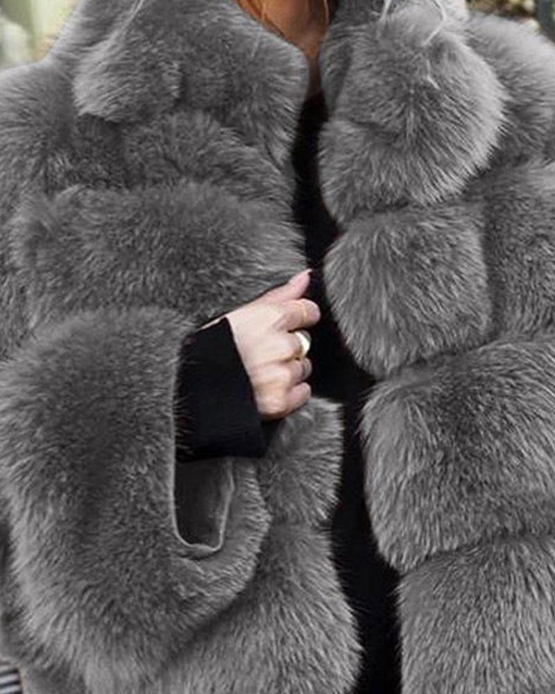 Thicken Faux Fox Fur Coat