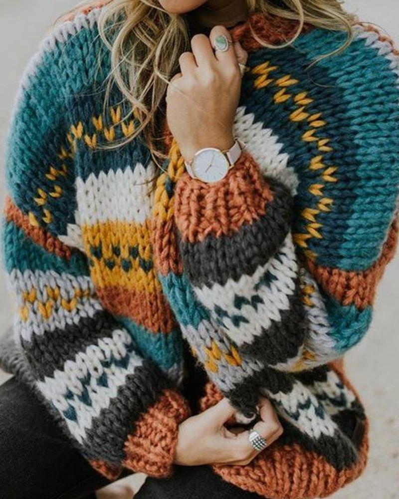 MultiStyle Round Neck Sweater