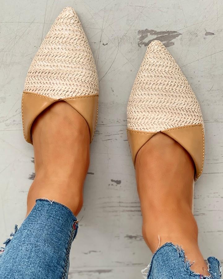 Pointed Toe Casual Flat Shoes