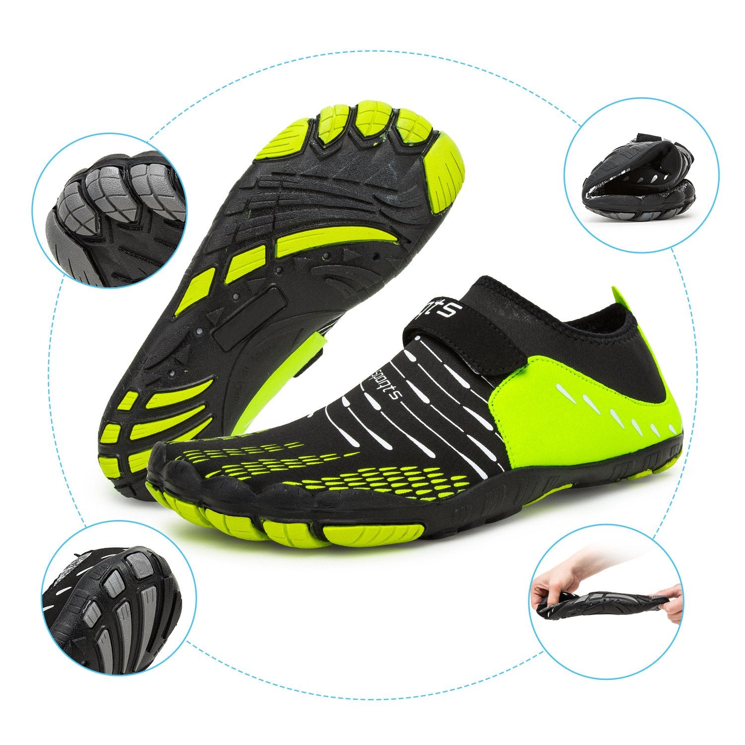 Man's climbing shoes five-finger shoes breathable water shoes beach shoes wading shoes