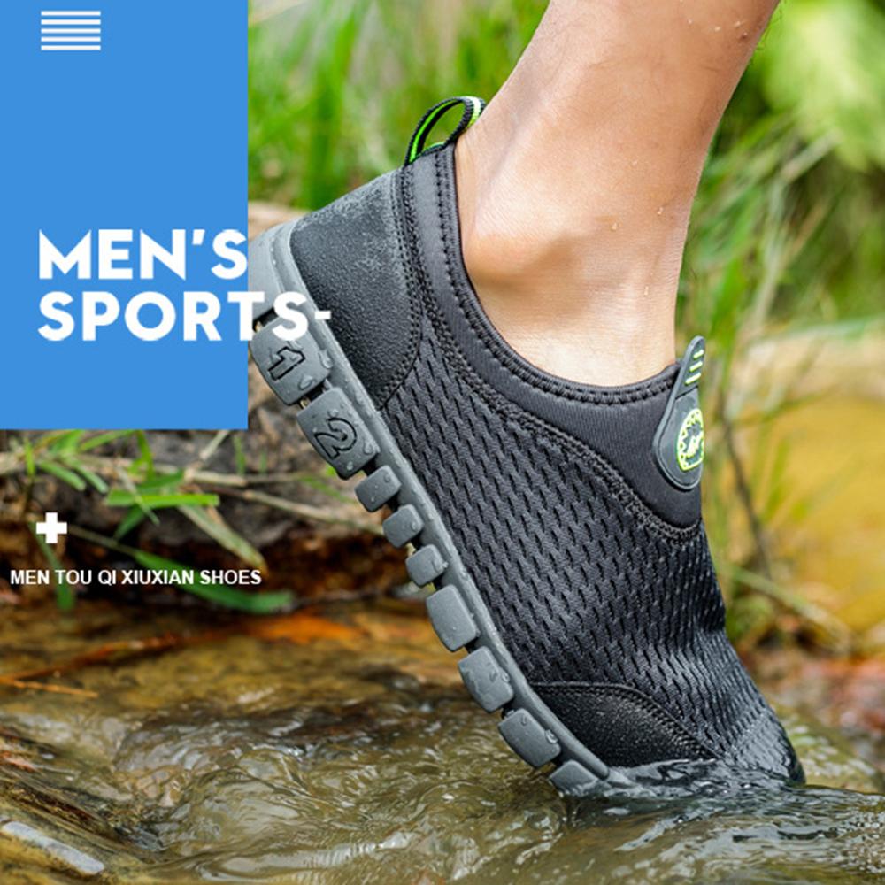 Men's Mesh Breathable Non Slip Outdoor Slip On Casual Sneakers