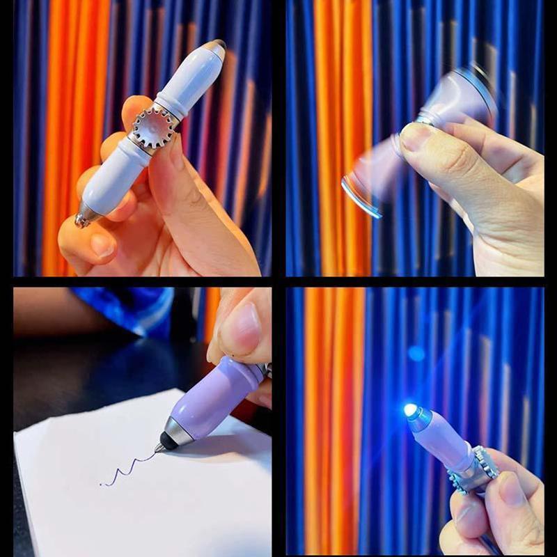 LED Rotating Touch Screen Fingertip Pen