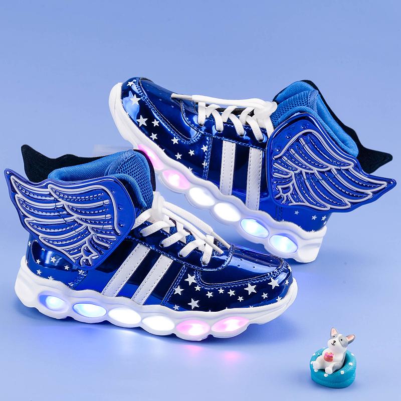 LED Shoes Flashing Rechargeable Sneakers - kids