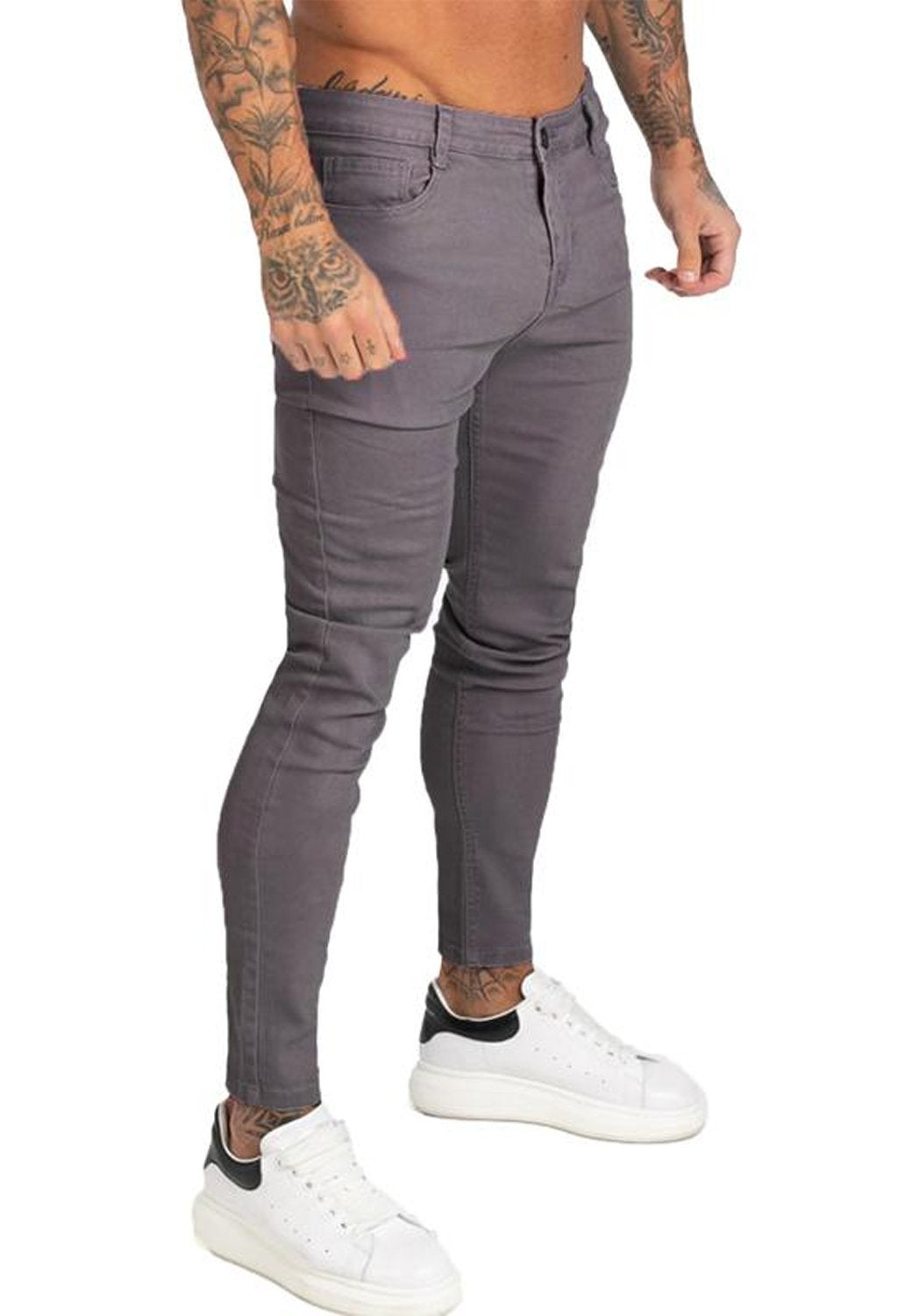 Stretch Skinny Jeans Dark Grey