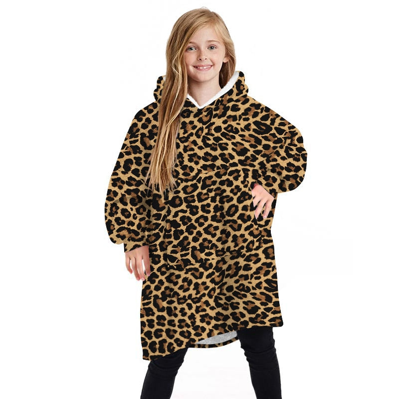 Comfy Kids Hoodie - Leopard
