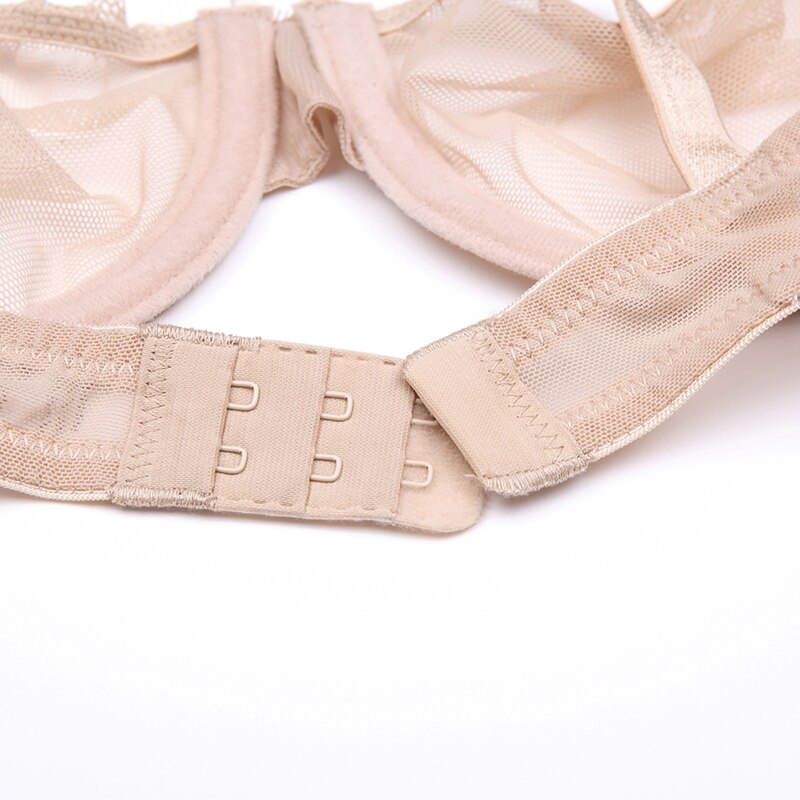 Sexy See-Through Underwear Transparent High-Waist Briefs Yarn Bra And Panty Set