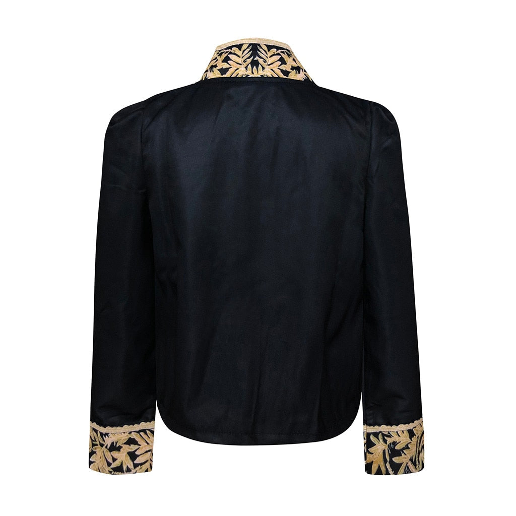 Gold Embroidery Detail Jacket