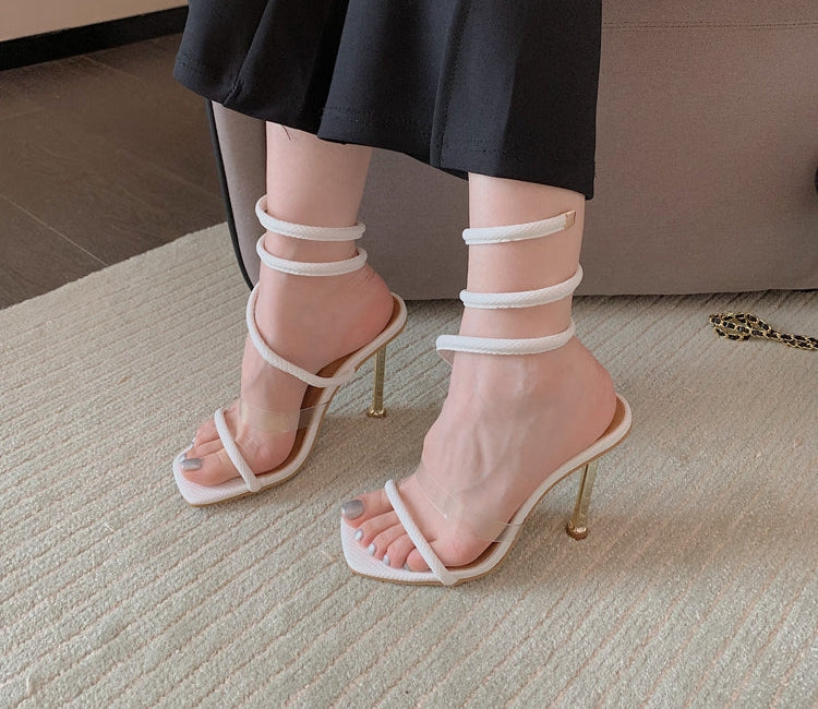 Strappy High Heeled Sandals