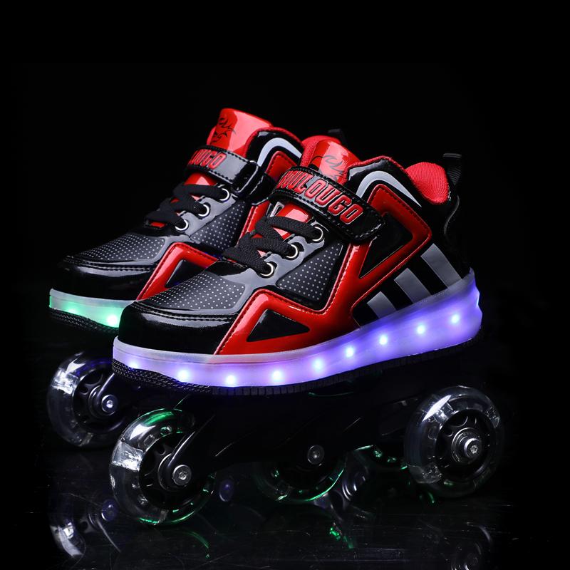 Roller Skates Shoes Rechargable LED - kids