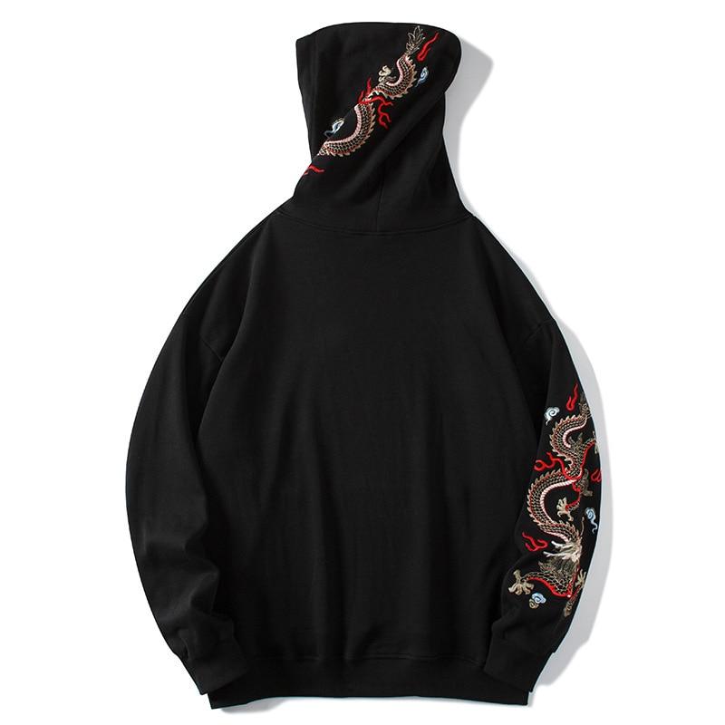 Embroidered Dragon Hoodie