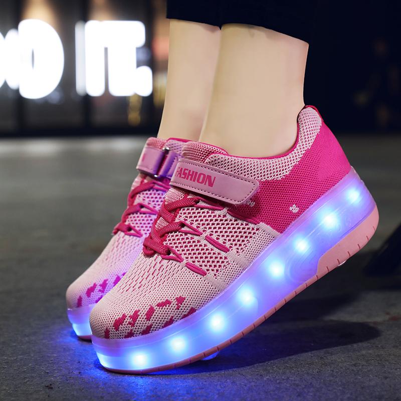 Skates Shoes LED Light Up Wheel Shoes - kids