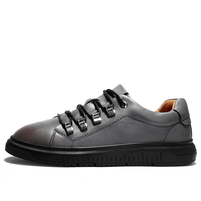 Outlet26 Jaan Leather Sneakers Gray