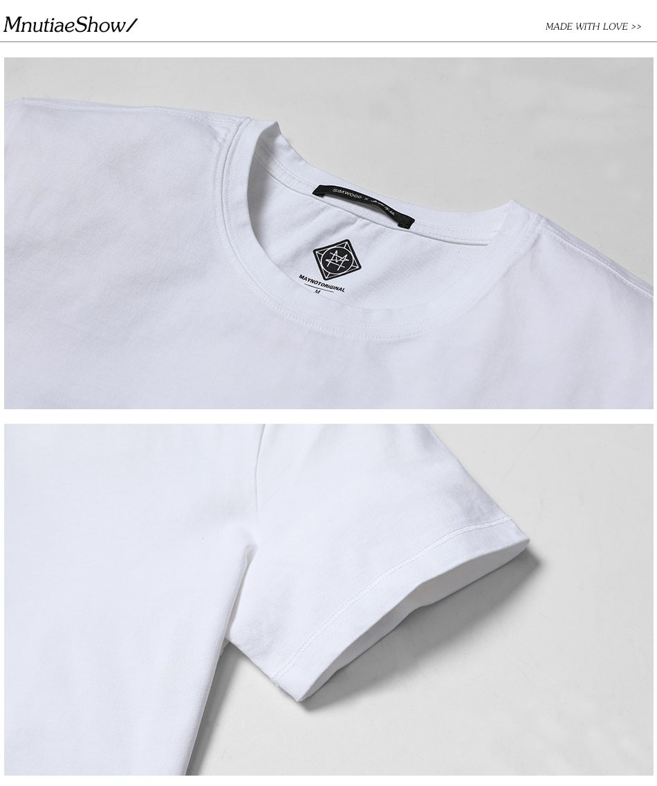 Short Sleeve T shirts Men 100% Cotton