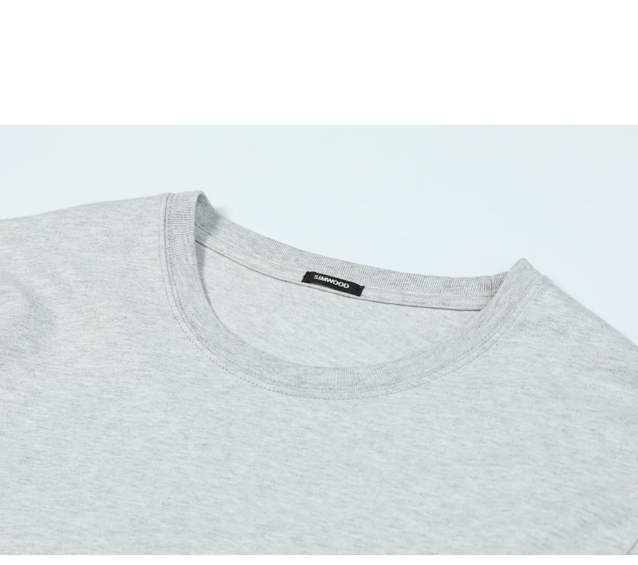 2020 new long sleeve t-shirt men casual basic 100% cotton