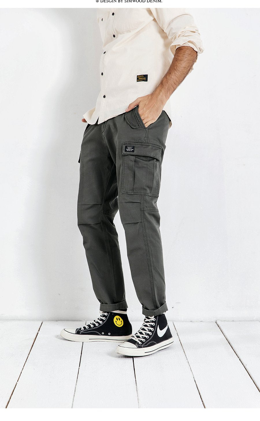 Cargo Pants Ankle-Length military.
