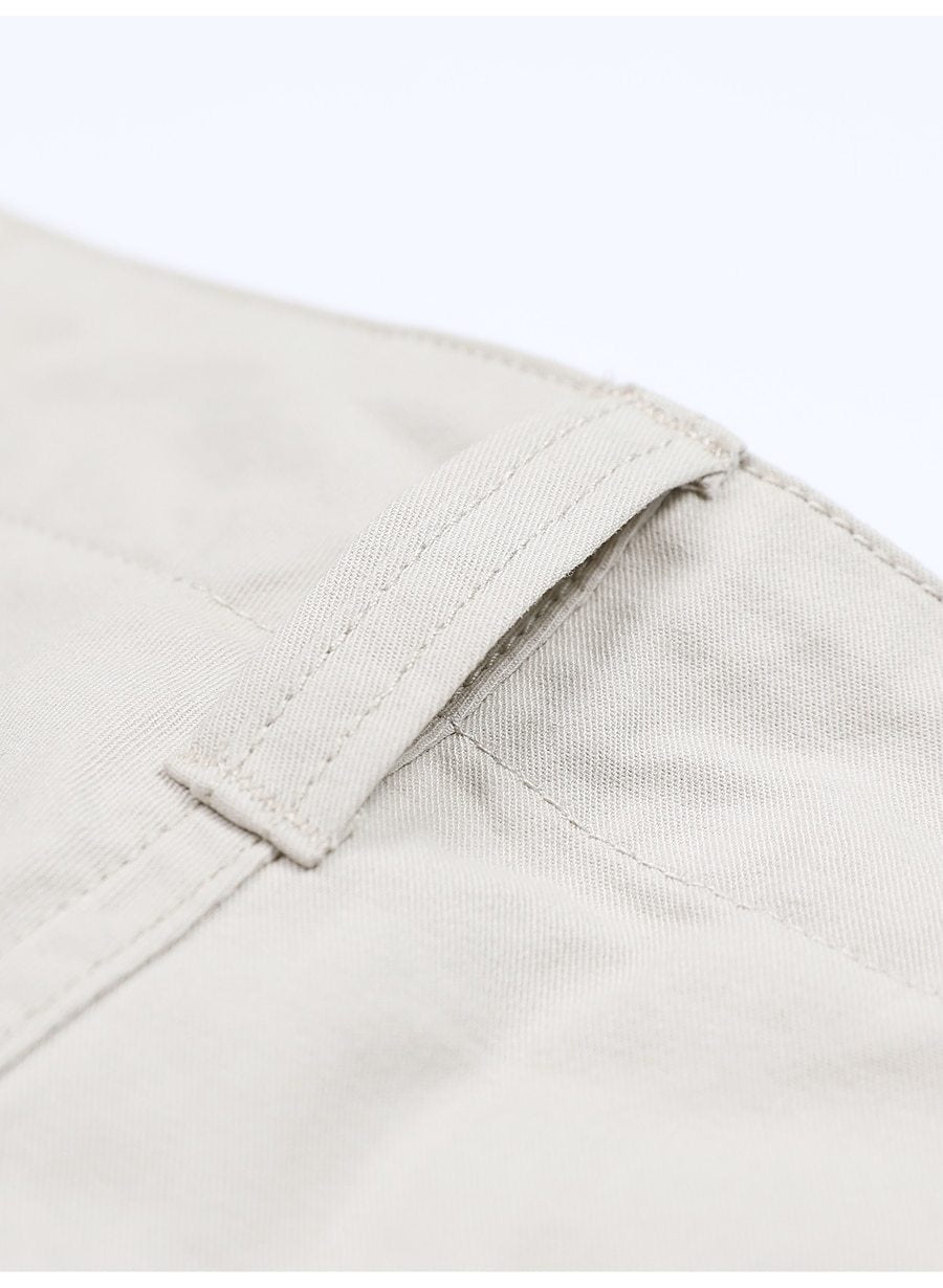 Cargo Shorts Men 100% Color Slim Fit Male Wash Vintage Short