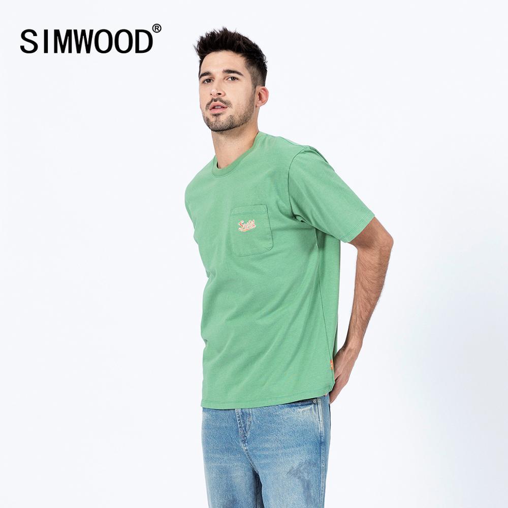 Outlet26  t-shirt new embroidery logo 100% cotton green