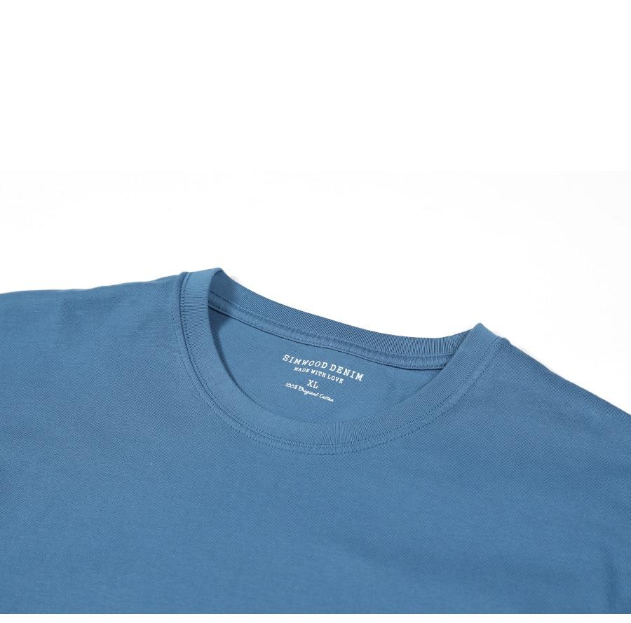 new t-shirt men back logo print short sleeve t shirt fashion 100% cotton