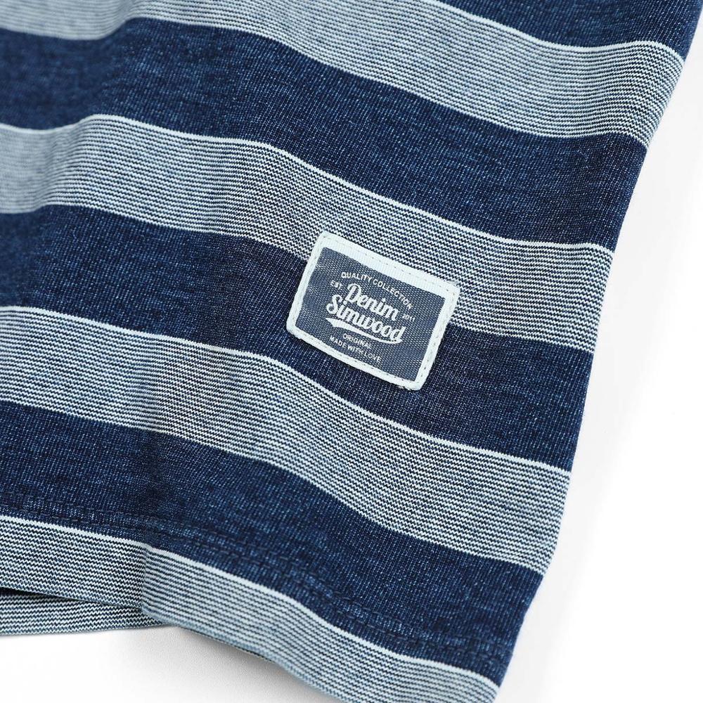 2020 summer new striped T-shirt men 100% cotton