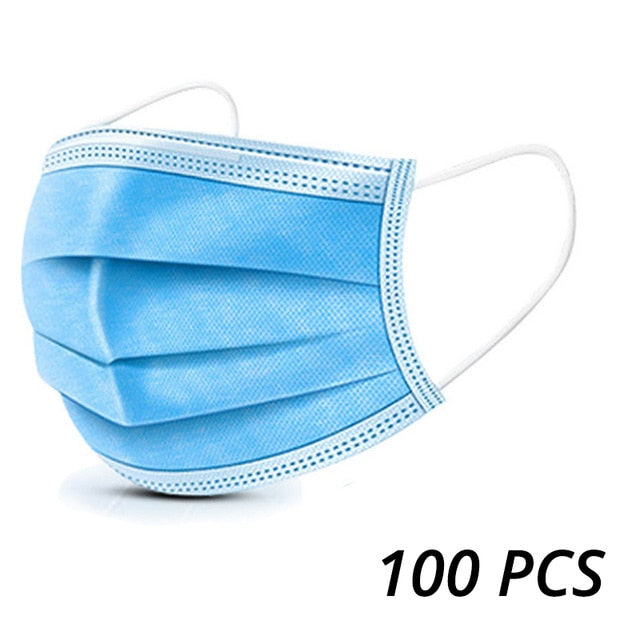 100PCS 3-layer Disposable Masks CE Certified