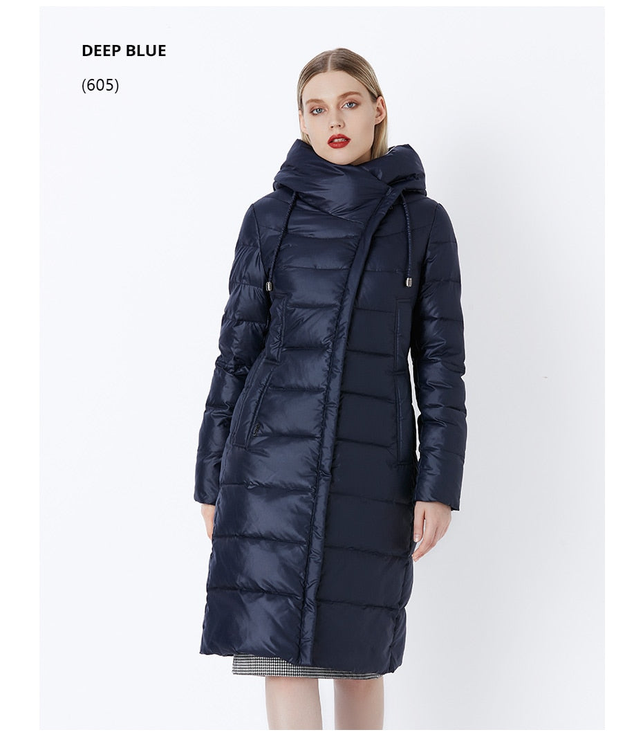 Women's Hooded Warm Parkas Bio Fluff Parka Coat
