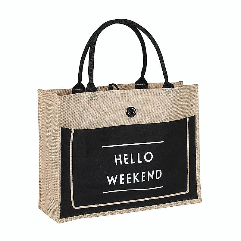 High Quality Linen Luxury Tote Bag