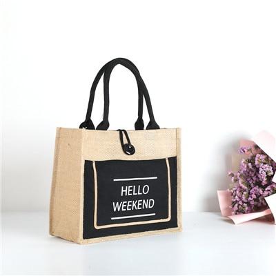 High Quality Linen Luxury Tote Bag