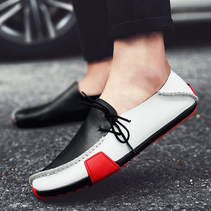 Outlet26 Veltre Tonini Loafers Black and White